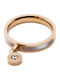 Piercing.gr Damen Ring mit Zirkonia aus Stahl Vergoldet