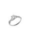 Women's Ring with Zircon from White Gold 14K