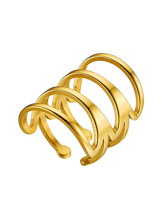 Women's Gold Plated Steel Ring