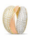 Goldjewels Femeie Inel cu Zirconiu din Aur alb 14K