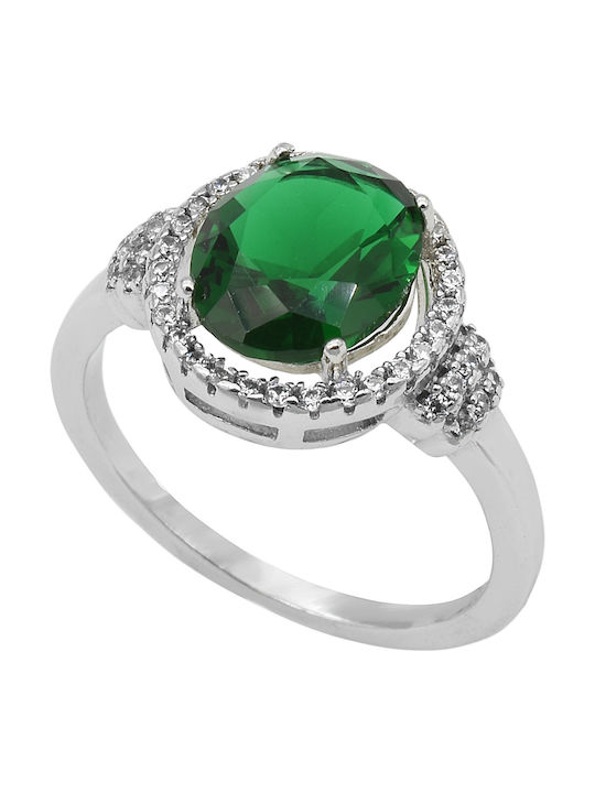 SilverStyle Ring with Stones made of Silver