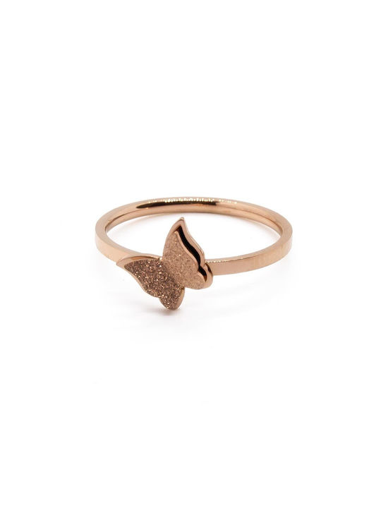 Women's Ring from Steel Gold Plated