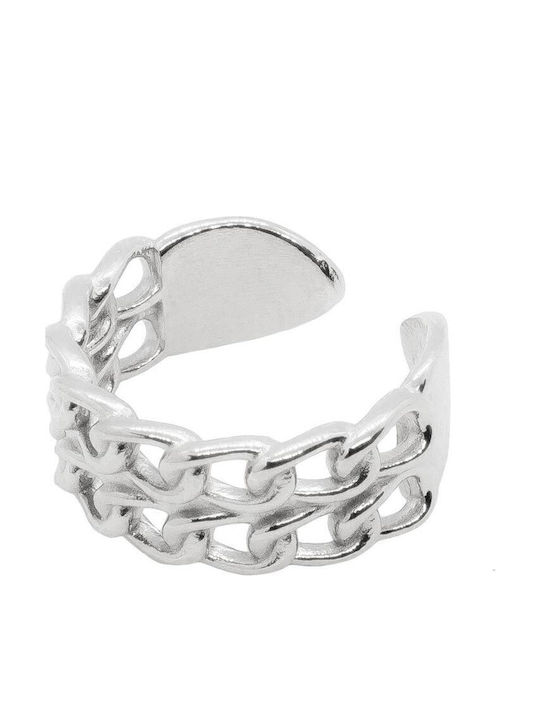 Piercing.gr Γυναικείο Δαχτυλίδι από Ατσάλι Επιχ...