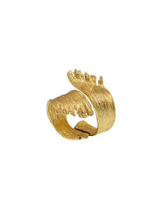 Women's Gold Plated Brass Ring