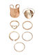 Pearl's Garden Set Damen Ringe Vergoldet