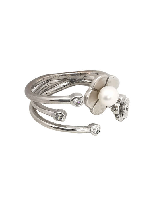 Kosmima1 Damen Ring mit Steinen aus Silber
