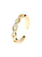 Women's Ring with Stones Gold Plated