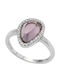 SilverStyle Damen Ring mit Steinen aus Silber Vergoldet