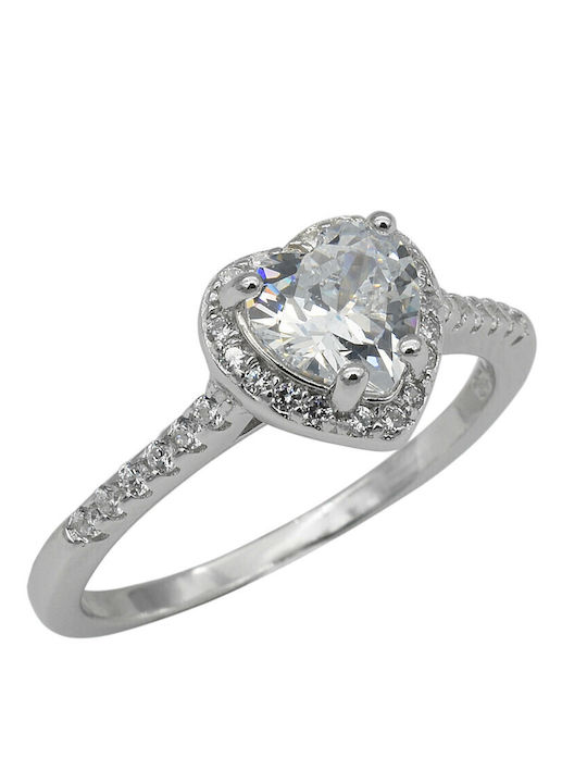 SilverStyle Damen Ring mit Steinen aus Silber