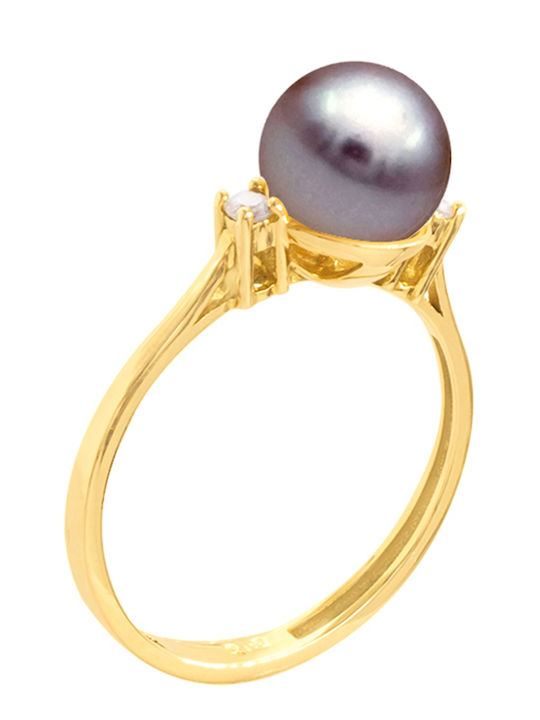 Margaritari Damen Ring mit Zirkonia aus Gold 14K