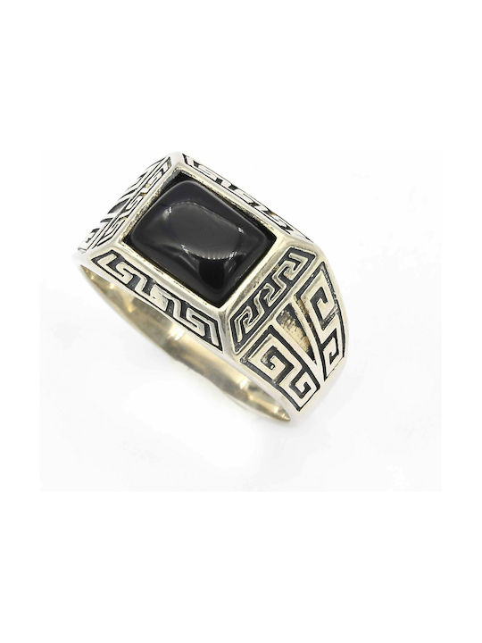 Men's Gold Plated Silver Ring