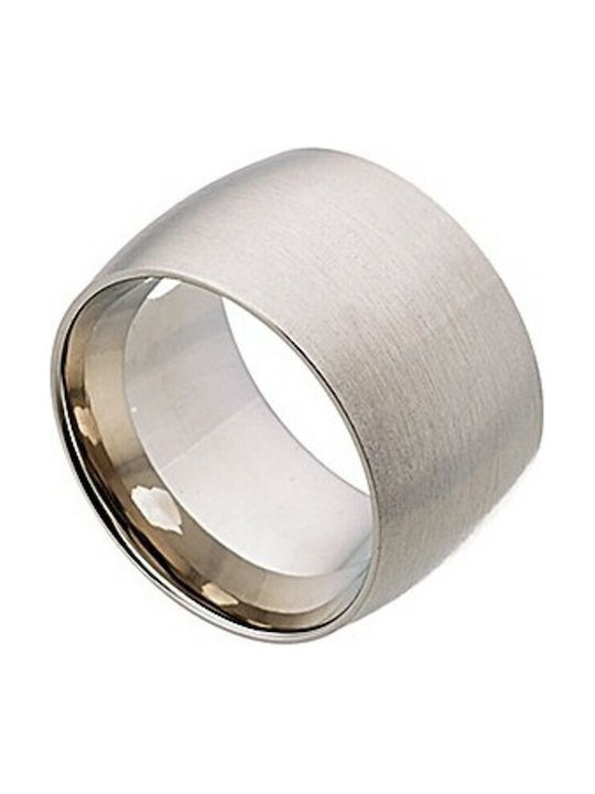 Damen Ring aus Stahl Vergoldeter