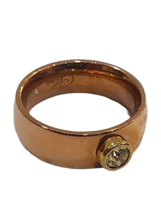 BD Jewelery Ring made of Steel Gold Plated