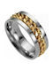 Men's Gold Plated Steel Ring