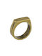 Goldsmith Goldsmith Мъжки Пръстен от Стомана Позлатен