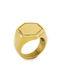 Goldsmith Goldsmith Ανδρικό Δαχτυλίδι από Ατσάλι Επιχρυσωμένο