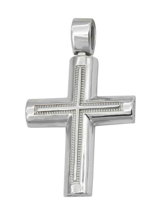 Weißgold Kreuz 14K