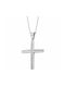 White Gold Cross 14K with Chain