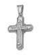 White Gold Cross 14K