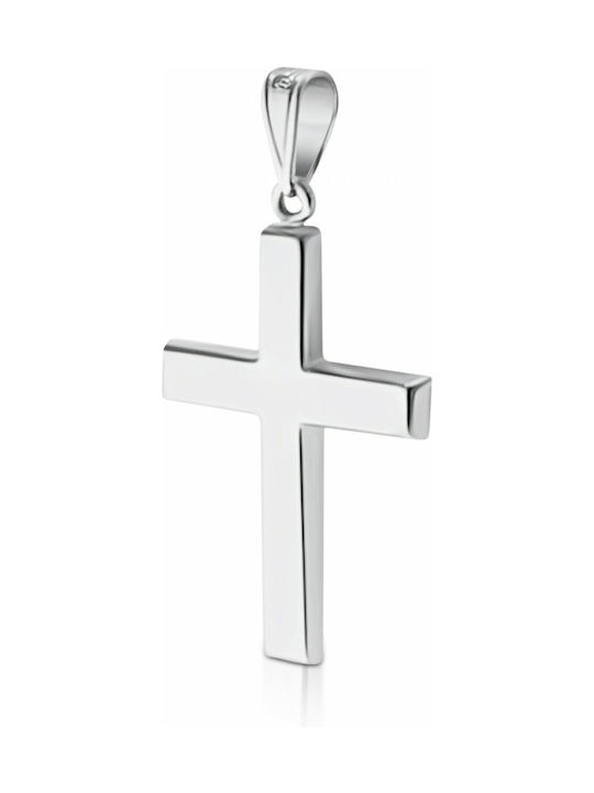 White Gold Cross 14K