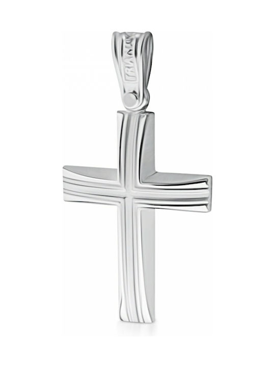 Weißgold Kreuz 14K