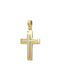 Damen Gold Kreuz 14K