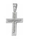 White Gold Cross 9K