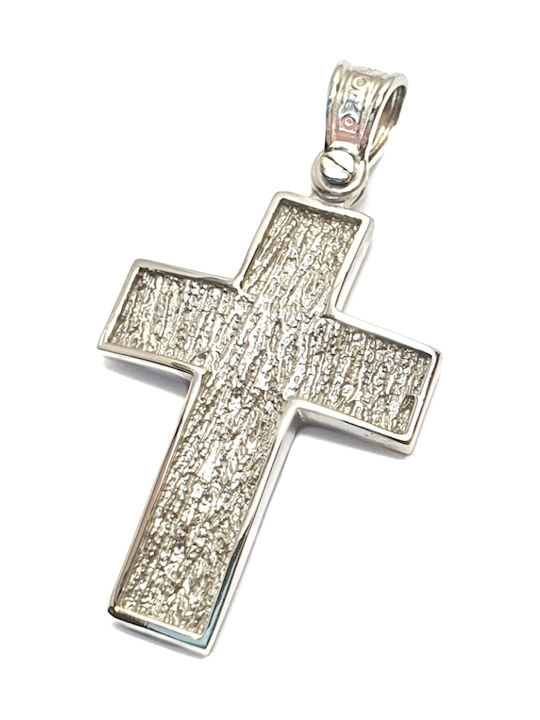 White Gold Cross 9K