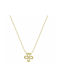 Women's Cross from Gold Plated Silver with Chain