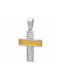 Women's White Gold Cross 14K