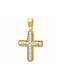 Damen Gold Kreuz 14K