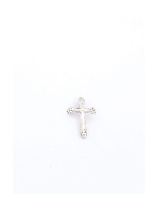 Kirkikosmima Damen Weißgold Kreuz 14K