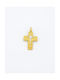 Kirkikosmima Men's Gold Cross 14K Double Sided with the Crucified