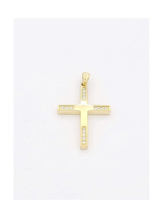 Kirkikosmima Damen Gold Kreuz 14K