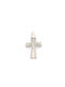 Kirkikosmima Women's White Gold Cross 14K with Chain