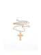 Kirkikosmima Damen Gold Kreuz 14K mit Kette