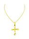 Gold Kreuz 14K mit Kette