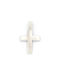 Kirkikosmima Men's White Gold Cross 14K