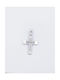 Kirkikosmima Women's White Gold Cross 14K