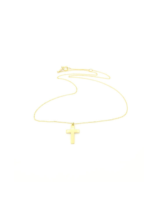 Kirkikosmima Damen Gold Kreuz 9K mit Kette