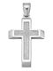 FenixJewelry Γυναικείος Λευκόχρυσος Σταυρός 14Κ χωρίς Αλυσίδα