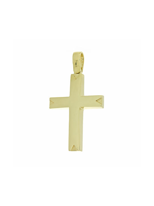 Herren Gold Kreuz 14K