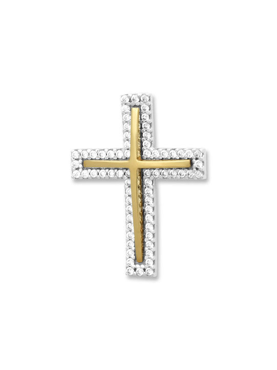 Damen Gold Kreuz 14K