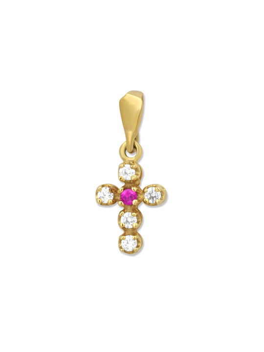 Femeiesc Aur Cruce 14K