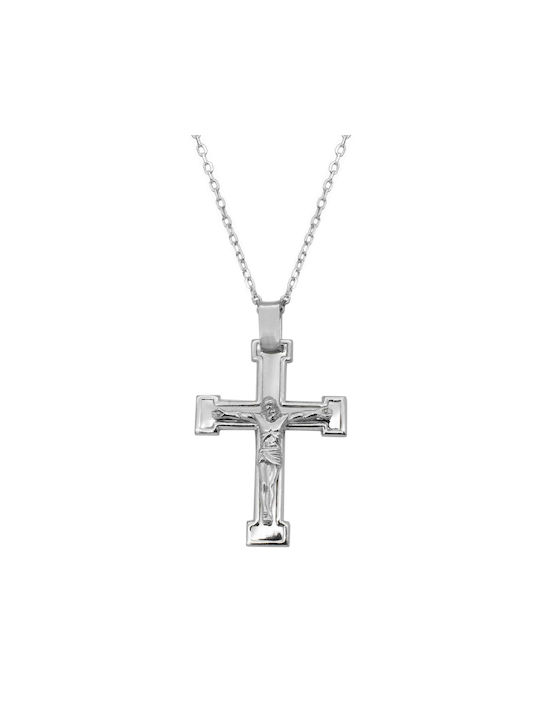 Kreuz aus Silber mit Kette