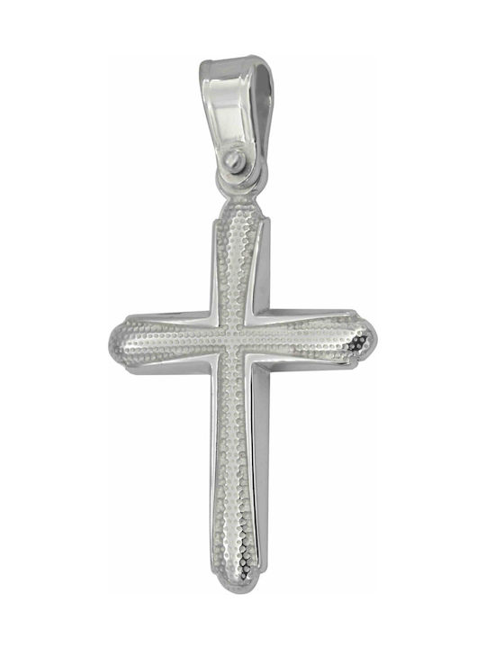 White Gold Cross 14K