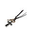 Black Men's Cross with Cord