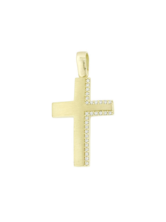 Damen Gold Kreuz 14K