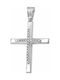 White Gold Cross 14K