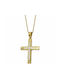 Gold Kreuz 9K mit Kette